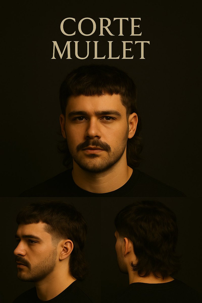 CAREFORMENSP's tweet image. CORTE MULLET ✂️
O clássico que voltou com tudo! 🔥
O Mullet é para quem gosta de atitude, estilo marcante e não tem medo de se destacar. Um corte que une o moderno com o retrô, ideal para homens que querem ousar sem perder a masculinidade.

Na Care For Men – Depilação &amp;amp; Barbearia…