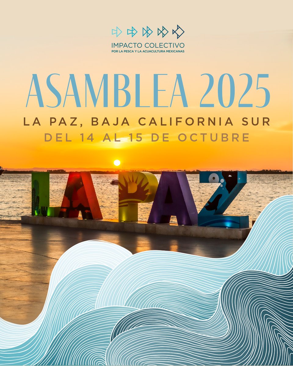 El 14 y 15 de octubre celebraremos nuestra Asamblea de invierno 2025. Este año por primera vez, se llevará a cabo en La Paz, BCS, un lugar emblemático para la pesca y la acuacultura en México. Esperamos contar con la participación de nuestras y nuestros integrantes.