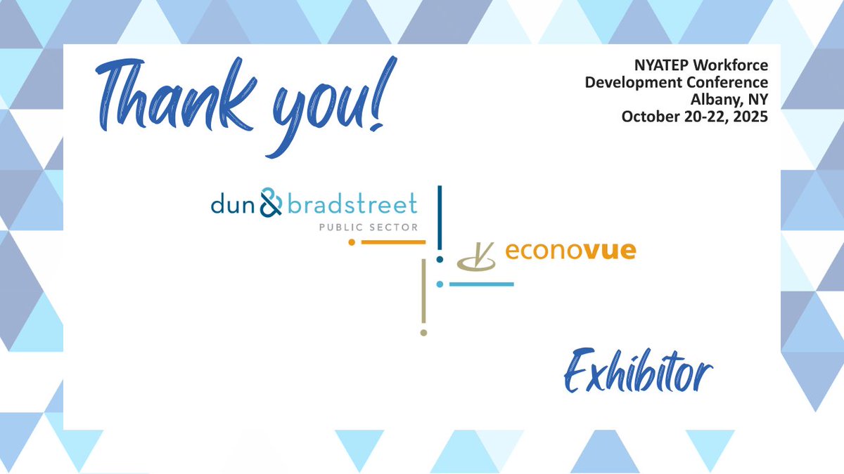 NYATEP's tweet photo. Thank you to Dun &amp; Bradstreet for joining us as exhibitors this year! Looking forward to seeing you soon.

https://t.co/TkwVSokgNM https://t.co/aHtWu1hPPe