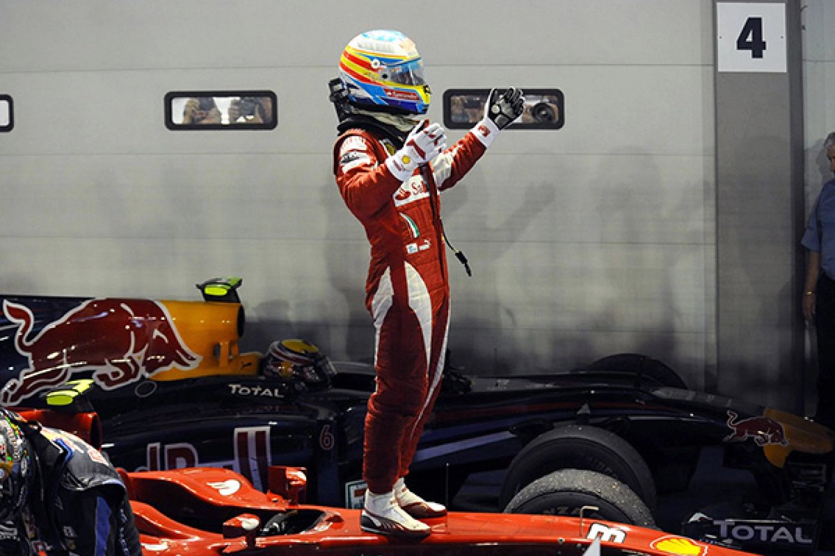 In Alonso's last win in Singapore, he finished P4 in FP2
He finished P4 again in FP2 today in Singapore