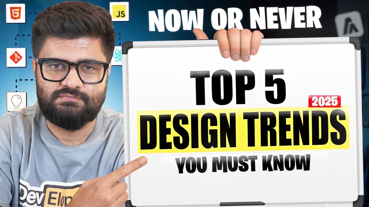 mannupaaji's tweet image. New video on top 5 design trends is out now