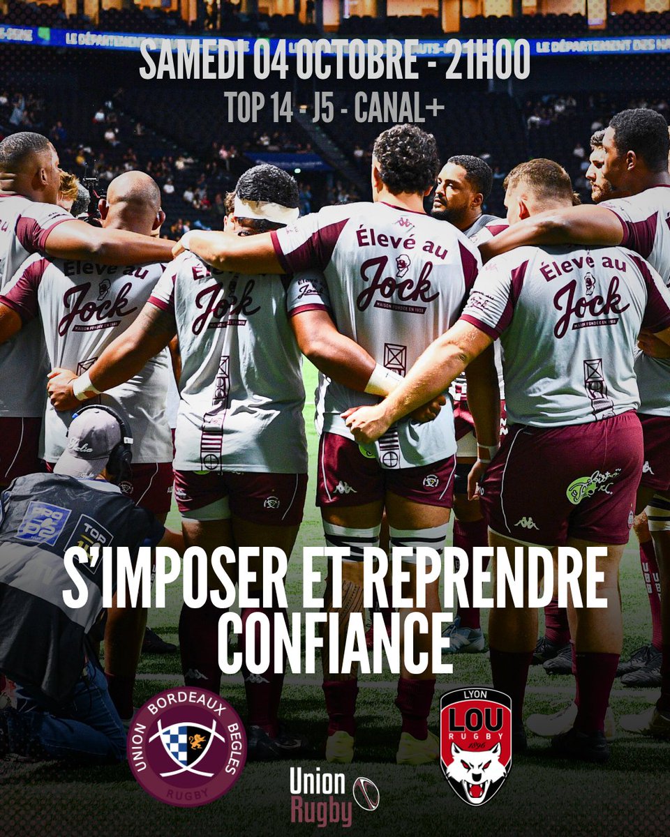 JOUR DE MATCH ! 🍇
👤 Votre pronostic pour le match de l'<a href="/UBBrugby/">Union Bordeaux Bègles</a> contre @lelourugby ? ⬇️
#iloveubb #UBBLOU