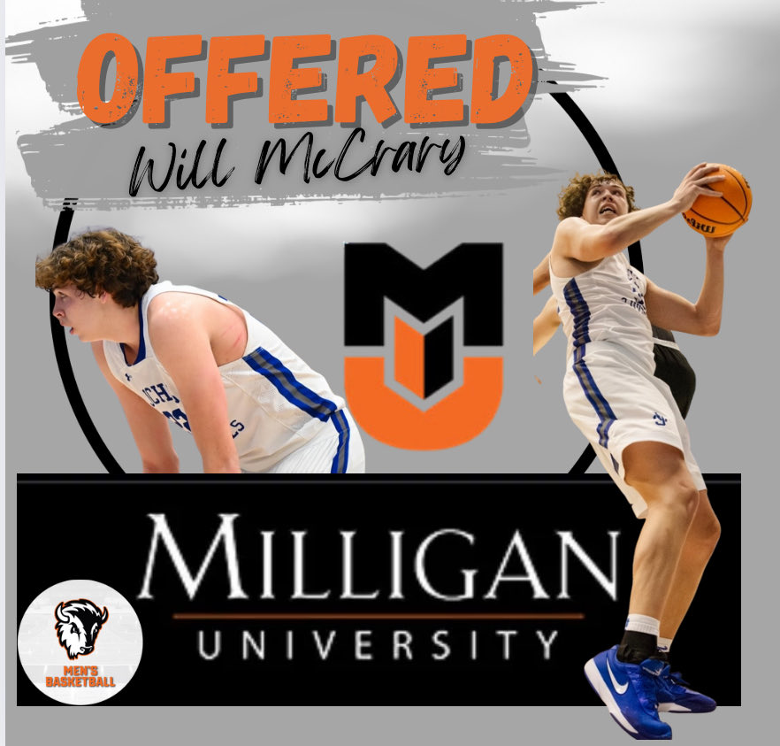 After a great talk with coach <a href="/CoachRobBuffs/">Bill Robinson</a>, I am honored and blessed to receive an official offer from <a href="/MilliganMBB/">Milligan University Basketball</a>! <a href="/CoachKAngel/">Ken Angel</a> <a href="/TigersTennessee/">Tennessee Tigers</a> <a href="/tigers950/">Chip Smith</a> <a href="/jchsmbb/">Jackson Co High Men’s Basketball</a> <a href="/KevinMoses38/">Kevin Moses LLC</a> <a href="/BaileyGilliam10/">Bailey Gilliam</a> <a href="/PrepHoopsTN/">Prep Hoops Tennessee</a> <a href="/CourtneyHoops90/">Courtney Asher Smith</a>