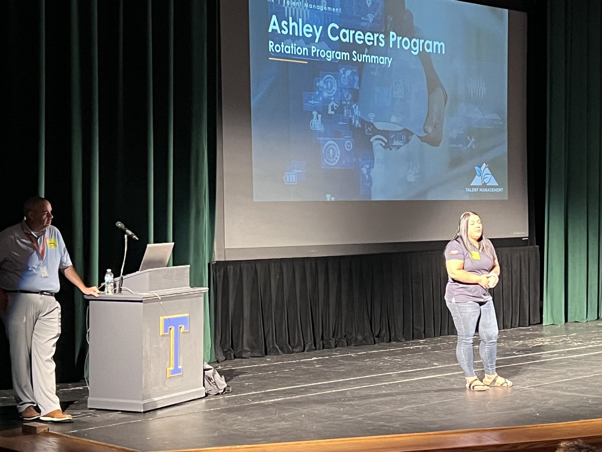 Ashley Furniture representatives were at Tupelo High School to discuss future careers with our graduating Seniors interested in advanced manufacturing. Thankful for industry partnerships! #industrypartner #tpsd