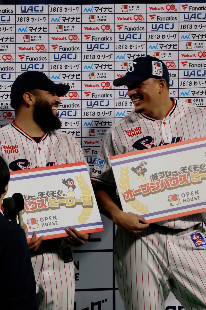 来年はもっともっとこうゆう試合が見られますように（本当に楽しかった）🫶💕2025.9.26
#swallows 
#オスナ  #アビラ