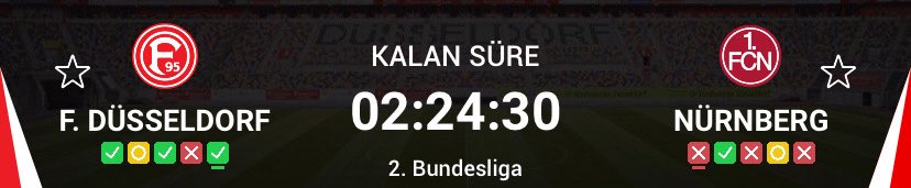 Günün sürpriz maçı🍀🍀

2/1 , 1/2 ⌛️⌛️

Düsseldorfun zinciri tamamlaması gerekiyor 

Bol şans.🍀