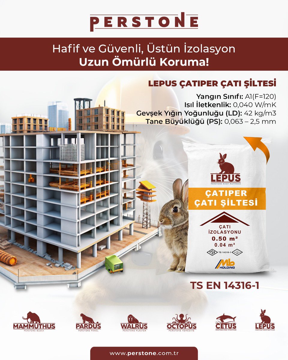Lepus Çatıper Çatı Şiltesi, çatınıza ekstra yük bindirmeyen hafif yapısıyla güvenliği artırırken, üstün izolasyon ve uzun ömürlü koruma sağlar.