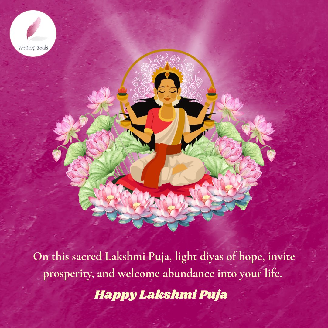 writing_souls's tweet photo. Welcoming wealth, wisdom, and happiness this Lakshmi Puja!
.
.
.
.
.
#writingsouls #booklover #readingcommunity #festivevibes #laxmipuja #lakshmipujan #lakshmidevi #wealth https://t.co/5vwpuPyUKi