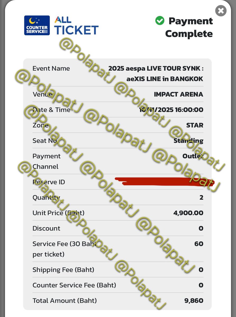PolapatJ's tweet photo. ขายบัตรยืนโซน STAR วันอาทิตย์ 16/11 2 ใบติดกัน ได้บัตรวันเสาร์แทนแล้ว
- ปล่อย 2 ใบติดก่อนครับ ยังไม่ปล่อยแยก🙇🏻‍♂️
- ราคาเท่าทุนตามหน้าบัตรและค่าบริการครับ✌🏻
- ให้เฉพาะคนไทยเท่านั้น🇹🇭
- นัดรับหน้าคอนวันเสาร์
- ตรวจสอบหลักฐานได้ DM ครับ
 #aespa_SYNK_aeXISLINE_BANGKOK
#ตลาดนัดเอสป้า https://t.co/sgeGVxaWEL