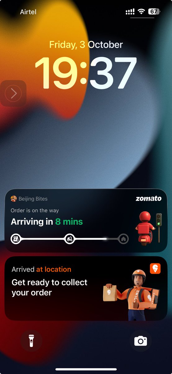 tmrinal's tweet photo. Zomato order placed not 1 min before but 5
Swiggy outperformed today https://t.co/QwlpMUyOVk