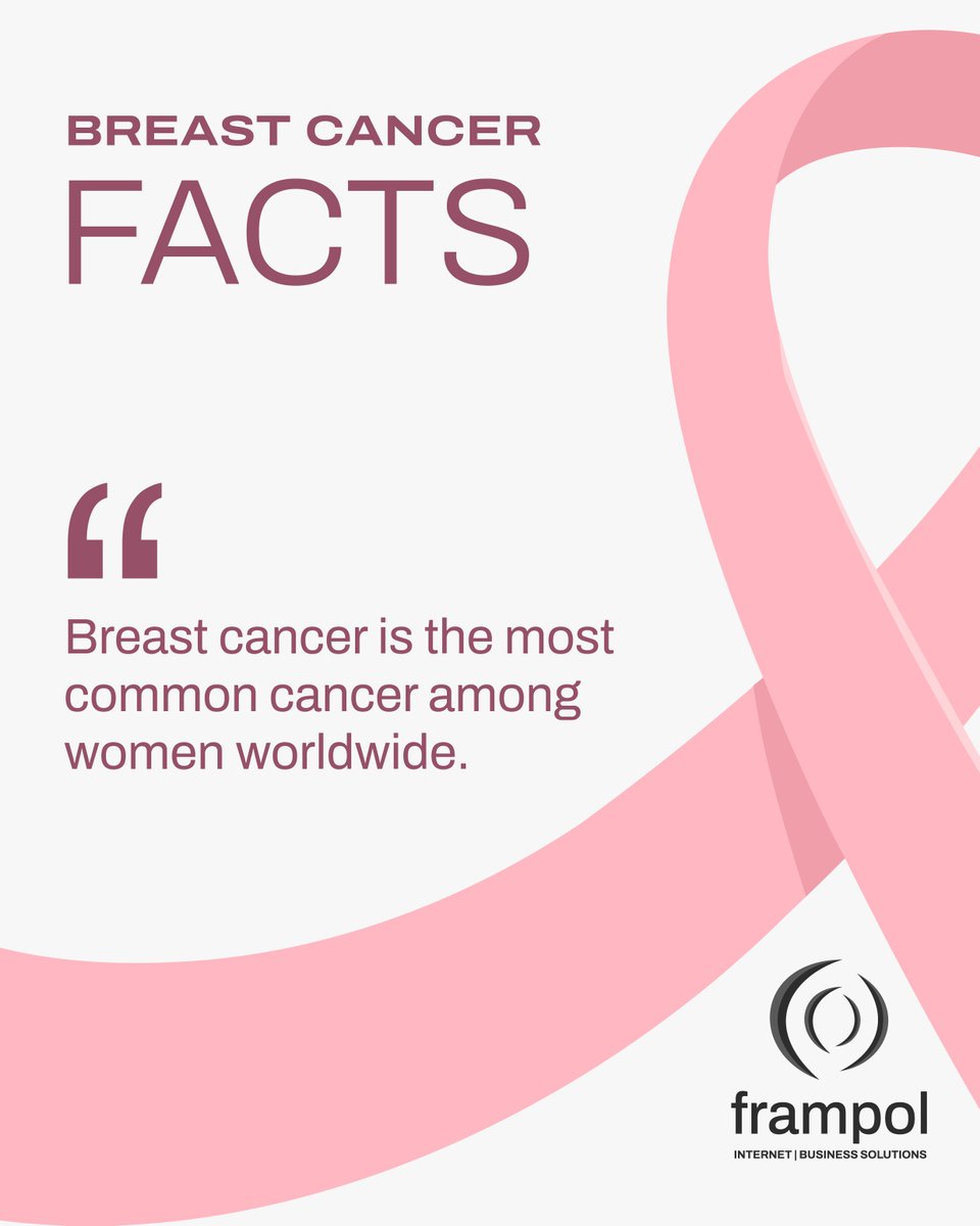 FrampolTech's tweet image. 🎀 This October, we’ll be sharing weekly facts about breast cancer to raise awareness, encourage early detection, and spread support. Stay tuned, learn something new, and share to save a life. 💕