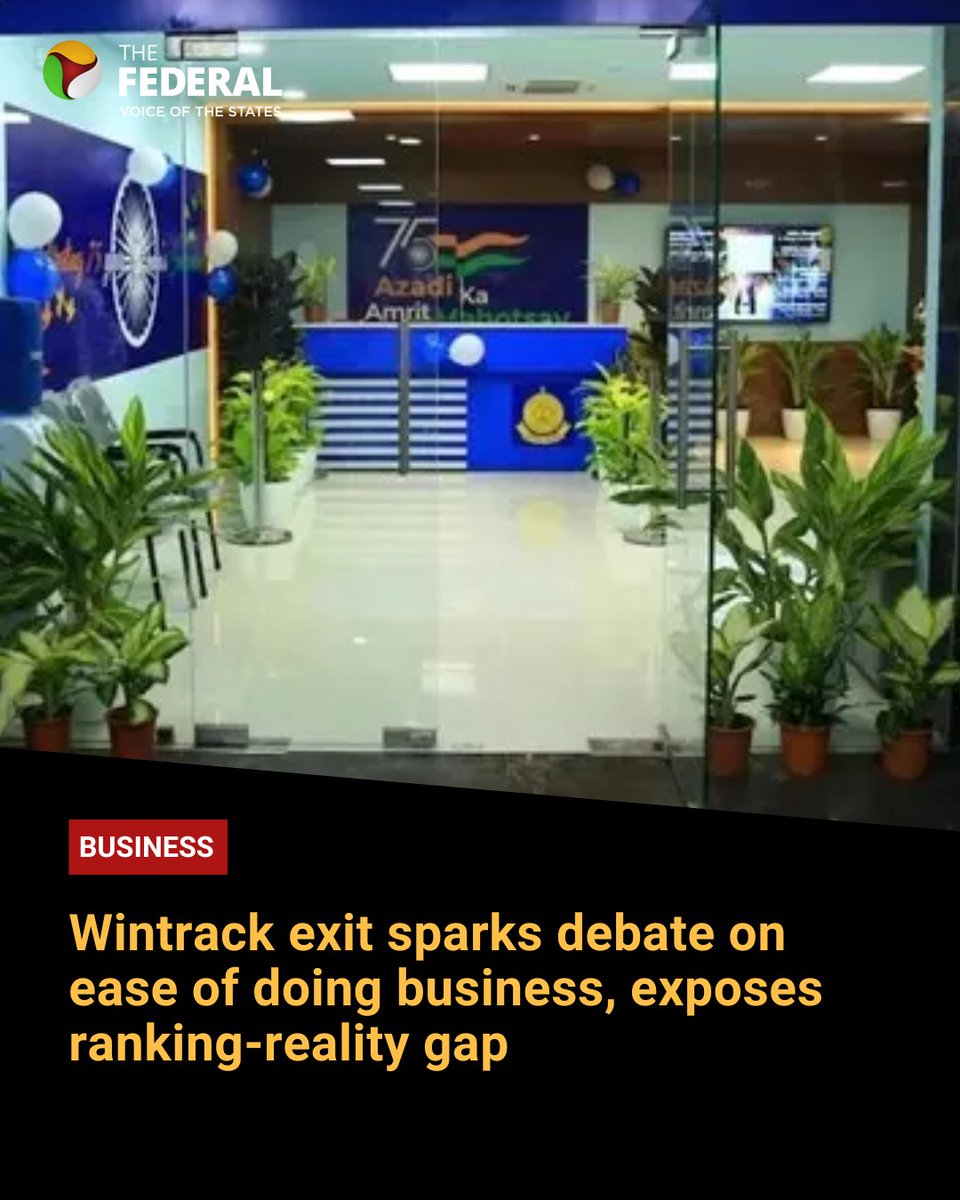 TheFederal_News's tweet photo. Announcing its decision in a statement on X, Wintrack Inc said its exposure of bribery practices twice this year triggered retaliation that crippled its business.

#Business #Wintrack #India 

Read here: https://t.co/G2tiGC75O7 https://t.co/3cTuacOkb9