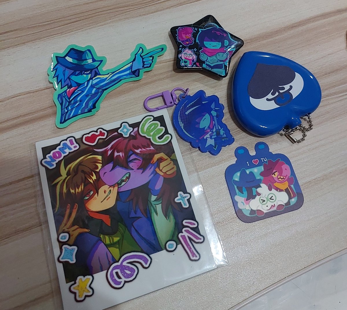 deltarunies I got from cosmania today!!