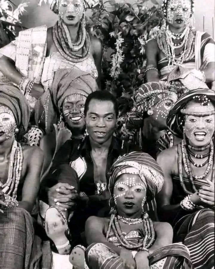 Fela Kuti Married 27 Women in One Day 

In the wake of the brutal 1977 Kalakuta invasion, many of Fela’s female band members were left homeless. But Abami Eda the “strange creature” refused to let the system scatter his people.

On February 20, 1978, he married 27 women in one
