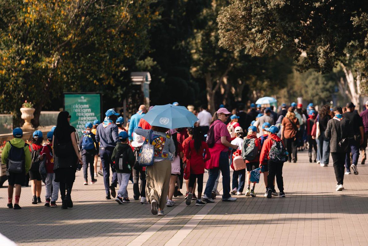🌍 #WalkTheTalk

Today, as part of the <a href="/BakuClimateWeek/">Baku Climate Action Week</a>, together with <a href="/ArpadaraiNigar/">Nigar Arpadarai</a>, <a href="/leylahasanova21/">Leyla Hasanova</a> and the <a href="/UN/">United Nations</a> team in 🇦🇿, we brought partners across sectors and generations for a symbolic 1.5 km walk along the Caspian Sea 🌊☀.

The 1.5 km walk was a reminder that every