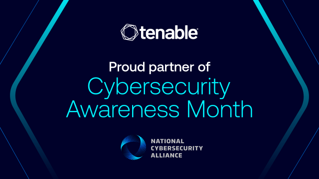 October is #CybersecurityAwarenessMonth, a global initiative empowering individuals and organizations to protect themselves online. Tenable is proud to raise awareness of simple, proven ways to boost online safety and help everyone Stay Safe Online. Stay tuned this month as we...