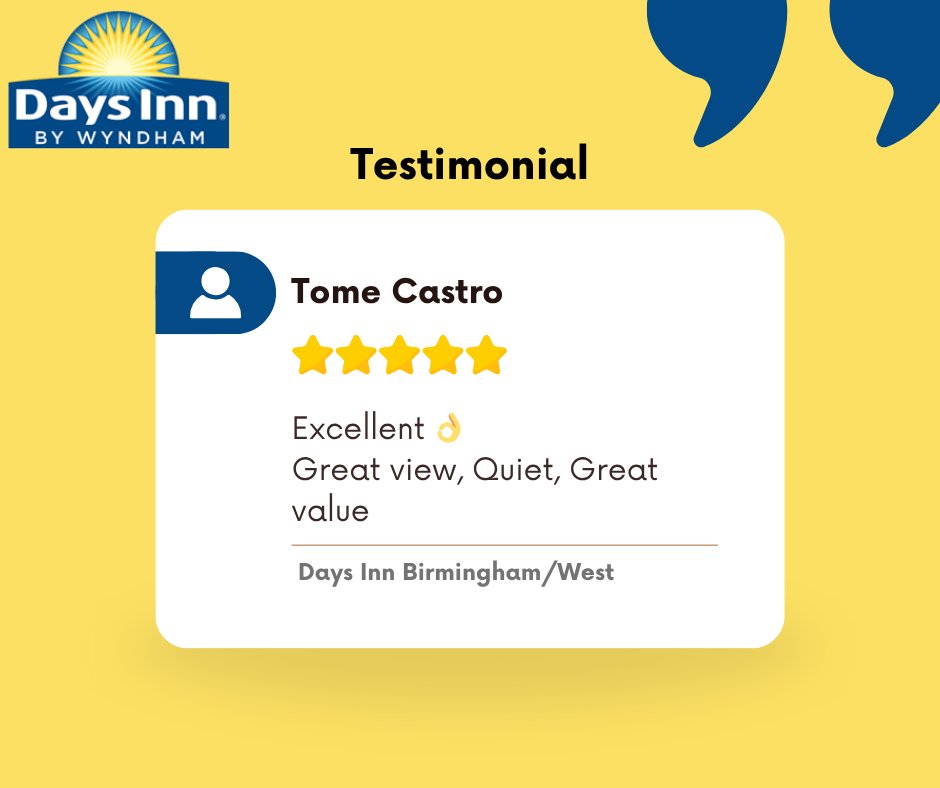BirminghamInn's tweet photo. https://t.co/aVfu4BeHNV
We’re beyond grateful for reviews like this! 🌟 Take a look at what our guests are saying. 

#PositiveVibes #Thankful #reviews #testimonial #feedback https://t.co/zVtpAdD6Ll
