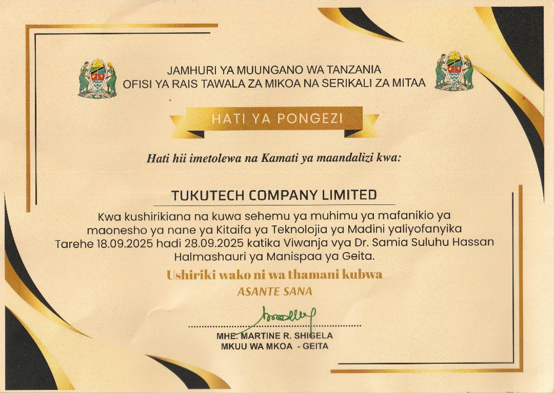 We had the opportunity to participate in the8th  Mining Expo in Geita, showcasing how our drone technology supports mineral exploration. By providing accurate data which help miners pinpoint potential sites, reduce guesswork, and carry out operations more efficiently and safely.
