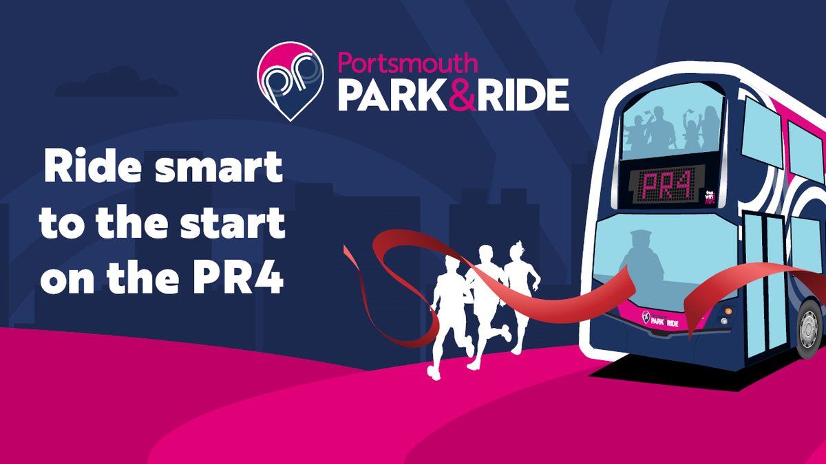Driving to the Great South Run from outside or north of the city? Enjoy a convenient &amp; sustainable journey to &amp; from the event with Portsmouth Park &amp; Ride's dedicated PR4 service. Buses every 20 mins Sat &amp; every 10 mins Sun. Learn more bit.ly/3IRgx8R