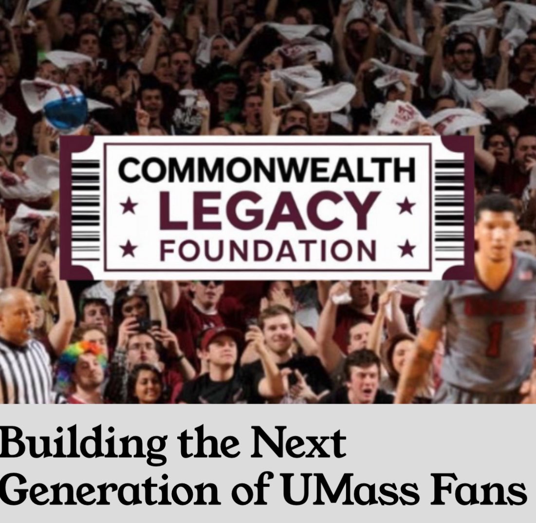 Give our friends up north <a href="/UMassLegacy/">Commonwealth Legacy Foundation</a> a follow. They’re trying to start something special and we can all get behind making a kid’s day. 

Let’s build the next generation of UMass fans!