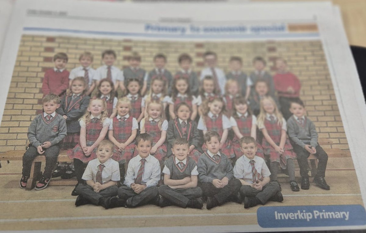 InverkipPrimary's tweet photo. Look out for our fabulous P1’s in today’s Telegraph! 🌟
Future stars of #TeamKip shining bright already ❤️🙌 https://t.co/rb4O9q3txH