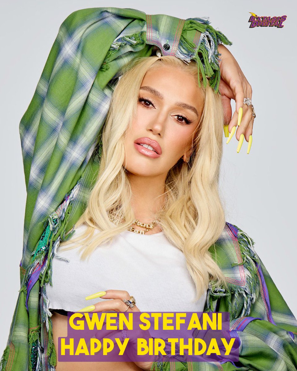 Extasis_Mexico's tweet image. #UnDíaComoHoy de 1969 nació la cantante Gwen Stefani