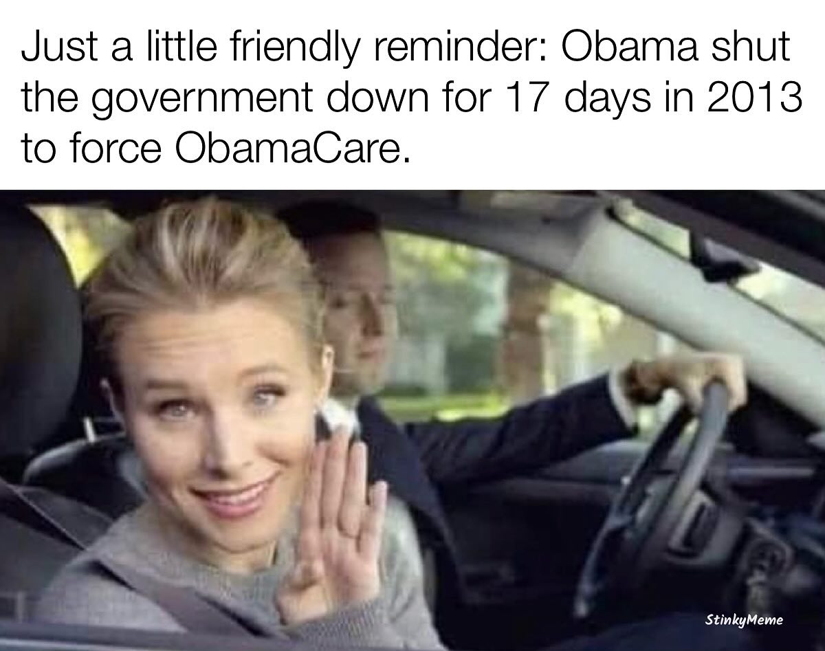 jamespyles's tweet image. #government #shutdown #Obama #ACA #Obamacare #history