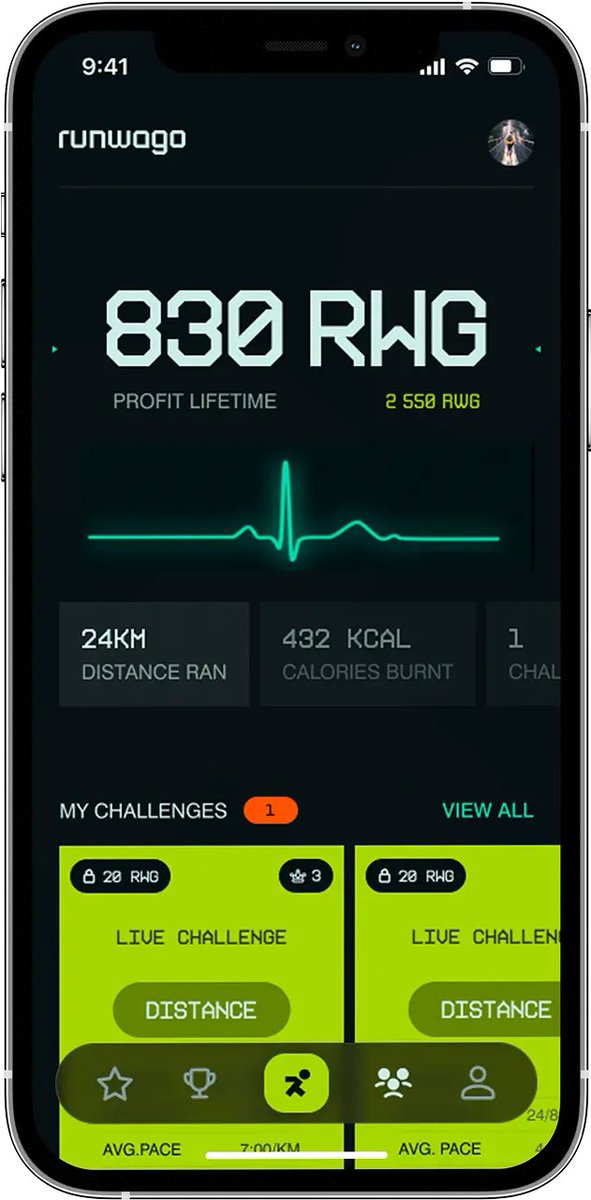 scriptlabs's tweet image. Go time: Run‑to‑Earn challenges are live—pick a challenge, stake, run, finish = earn real $RUNWAGO in the app.
Plus, holders can tap into the upcoming revenue share by holding $RWG—perfect timing ahead of wider public rollouts. #Runwago #RunToEarn #SportFi #Web3Fitness
