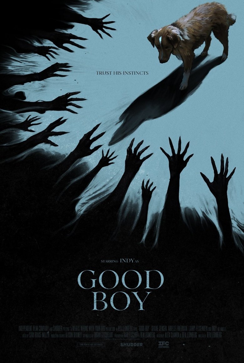 『GOOD BOY』
犬が主人公のホラー映画。🐶が飼い主を守るために怪奇に立ち向かう。犬が無事なら他はわりとどうでもいいけど、犬が頑張る話なので飼い主も救われて欲しい。
