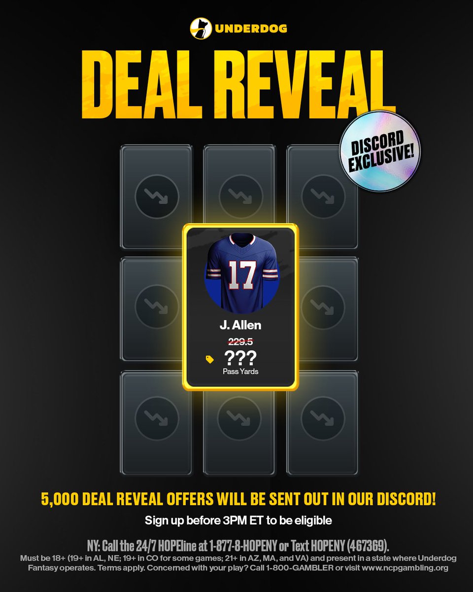 🎁 Promo Giveaway 🎁

We're sending out 5,000 Deal Reveal offers in our Discord today!

Check the threaded post for how to enter ⤵️