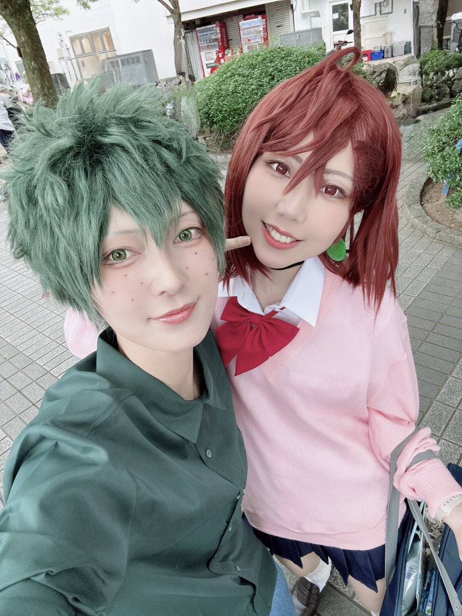 こいアニ2日間の私とえるこさんの差分！載せていいよって言ってくれたから載せる〜〜☺️
特に1日目は暑かったけどよく頑張りました💮