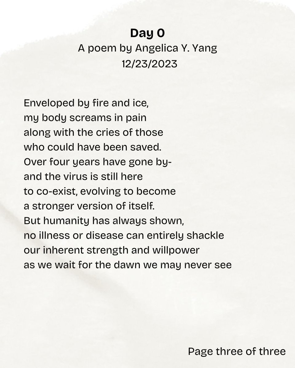 I wrote this poem when I first contracted COVID-19.

It is the first one I'm sharing since my high school days. Before writing non-fic, I was into poetry and prose. #poem #poetry #writer #manila #covid19 #humanity #hope