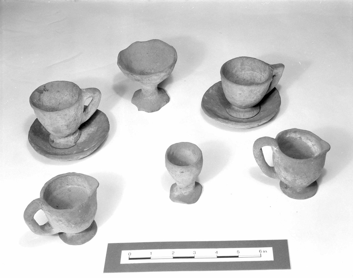 HighlandHistory's tweet photo. Barvas Ware comes from the village of #Barvas, in #Lewis. It was produced from the mid-19th century until about the 1930s. Barvas Ware was handmade, low fired, and glazed with milk, which gave the surface an “off white” coating. It was manufactured predominantly for the tourist market, rather than for use in the homes of the islanders. The last known Barvas Ware tea-set was commissioned in 1935 for the Wellcome Institute collection in London.

[source: @highlandfolk]