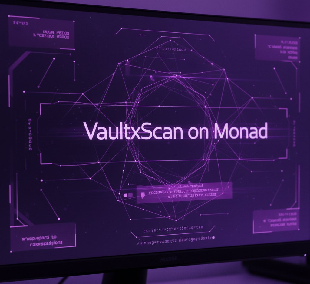 🟣 VaultXScan is your gateway to the Monad network.  

Track transactions, tokens &amp; wallets in real time through a clean dashboard.  

Essential for users  and devs !

vaultxscan.vercel.app 

#Monad #VaultXScan #Web3