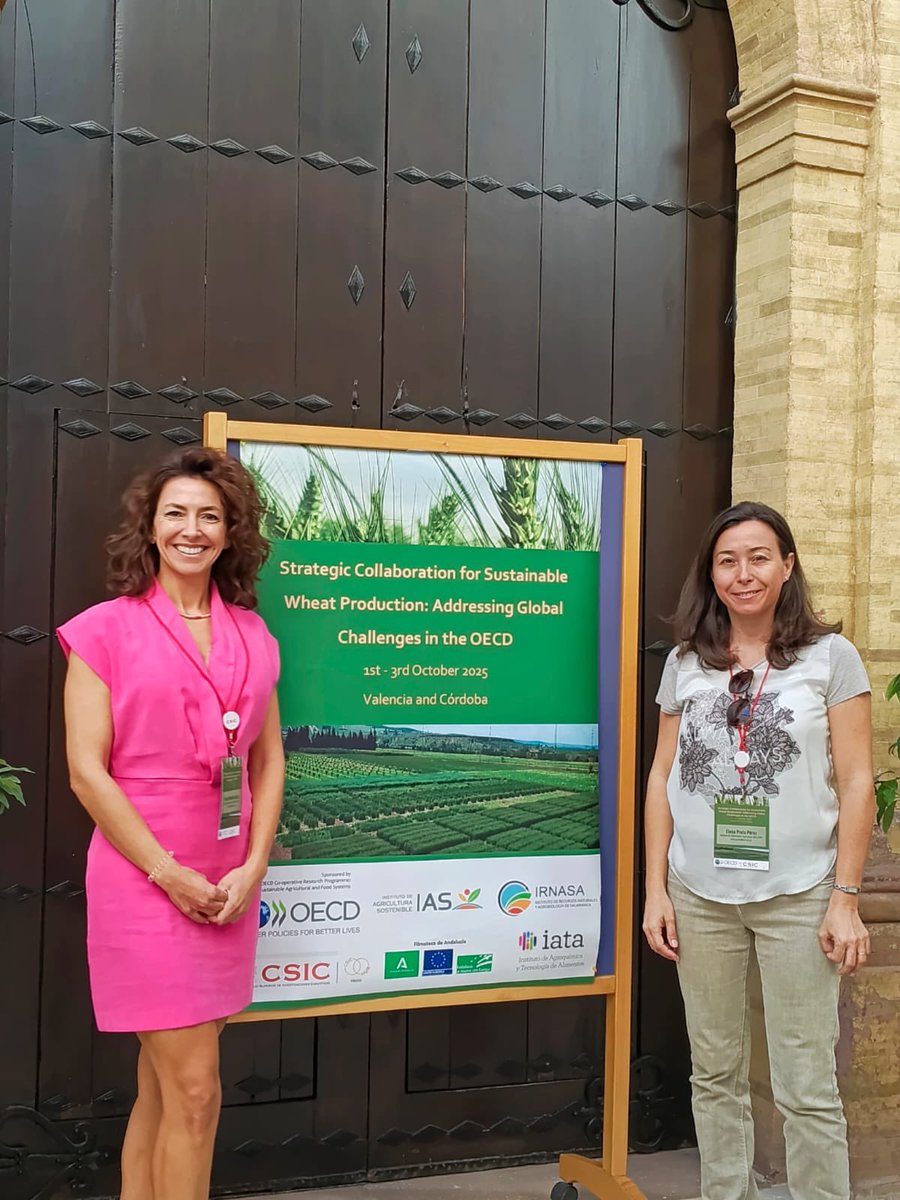 CeResLab_IAS's tweet image. We were glad to take part in the Strategic Collaboration for Sustainable Wheat Production: Addressing Global Challenges in the OECD, held in Valencia &amp;amp; Córdoba (Oct 1–3). 🌾 Working together for a more sustainable future in agriculture. #Sustainability #Wheat @IAS_CSIC