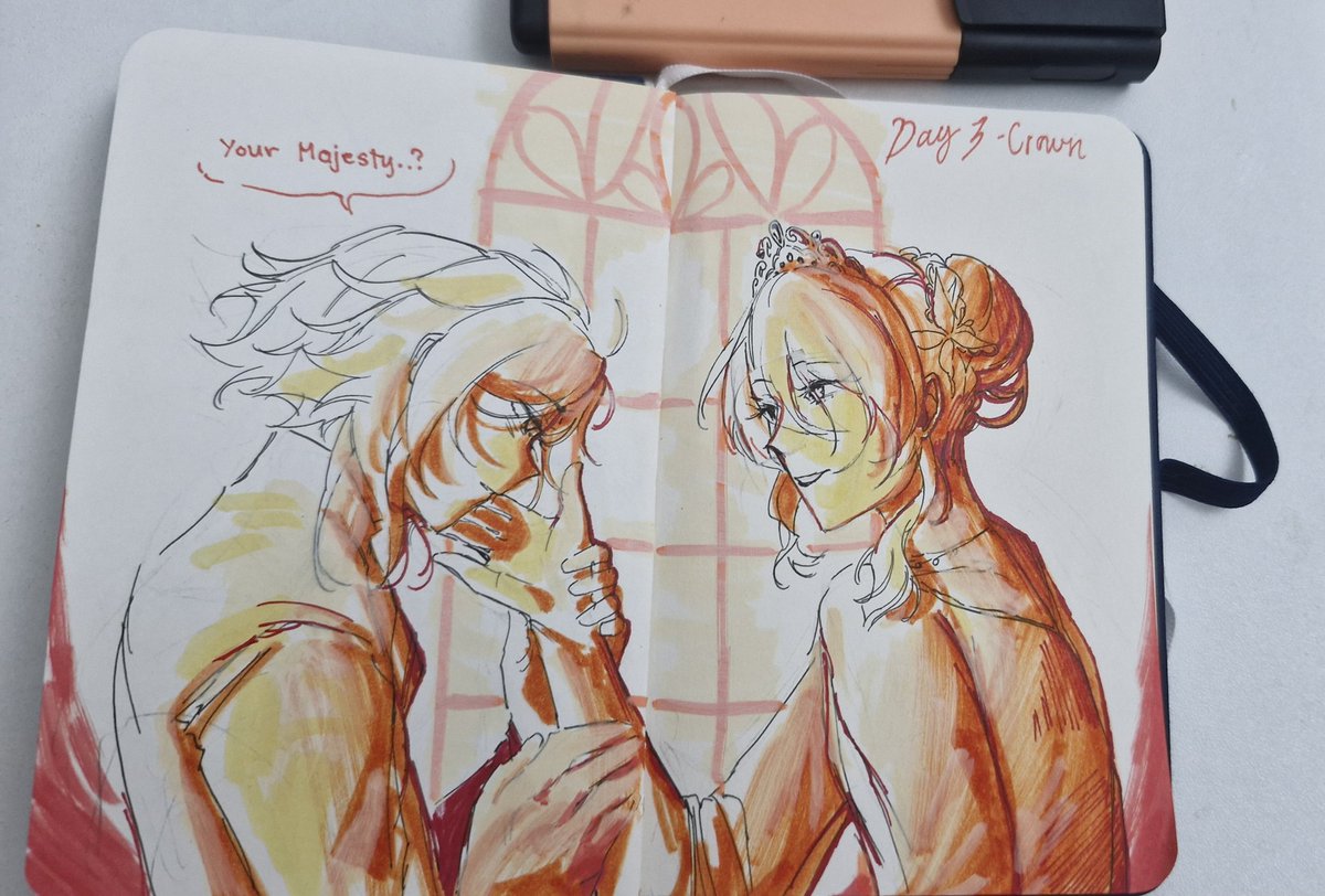 #Inktober2025 Day 3- Crown #huxiao