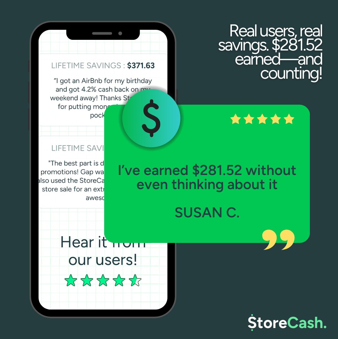 Tired of complicated rewards programs, waiting weeks for your cashback, or losing out to hidden fees?

Take control of your spending and earn instant cashback → storecashapp.com

#cashbackapp #savemoney #personalfinance #deals #rewards #shoppingapp #instantcashback