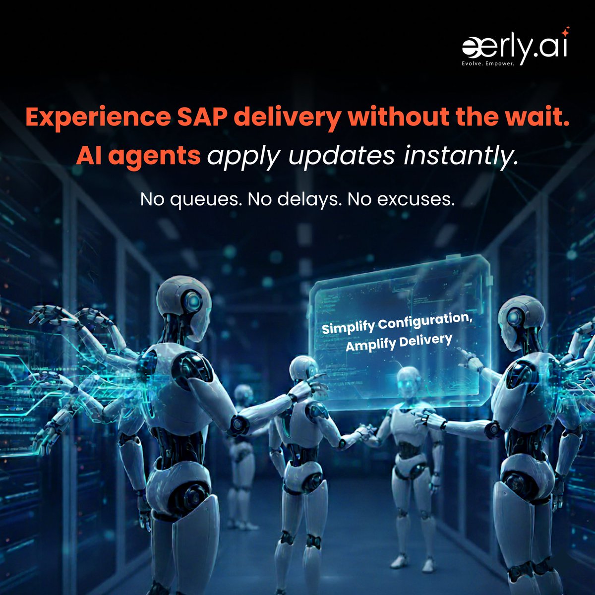 eerlyconsulting's tweet image. Waiting = wasted time. ⏱️

With Eerly AI’s SAP Configuration Hub, updates are instant—no tickets, no delays.

Consultants: fewer late nights.
Leaders: business at speed.

👉 Book a demo: eerly.ai/demo/

#EerlyAI #SAPAutomation #SAPConfiguration #SAPInnovation