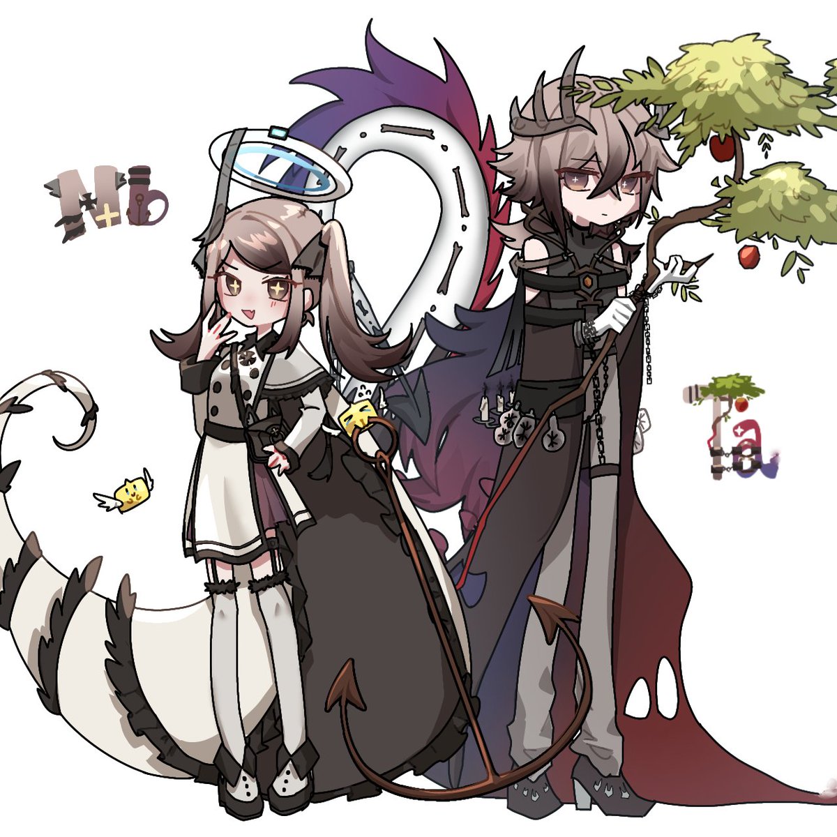 ニオブちゃんトタンタルさん！
#元素楽章FA #んがくょ