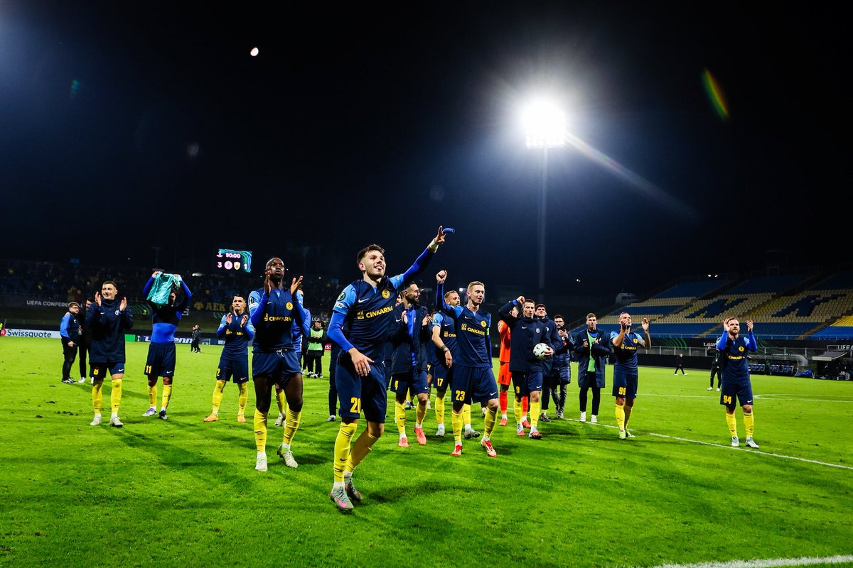 Great start in Conference League vs AEK Athens 🇬🇷 
Thankful to m’a boys, the way HOW you played 🪄
We go for more…🚨