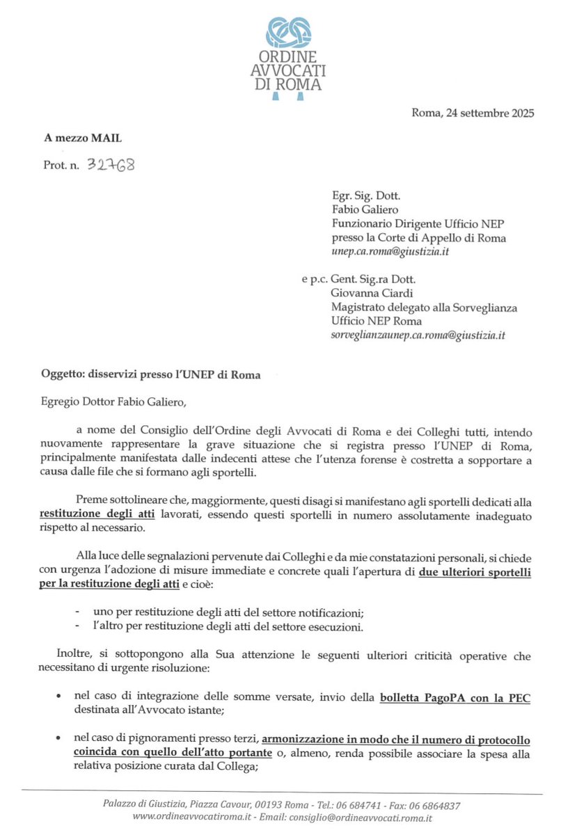 Consiglio dell'Ordine degli Avvocati di Roma tweet media