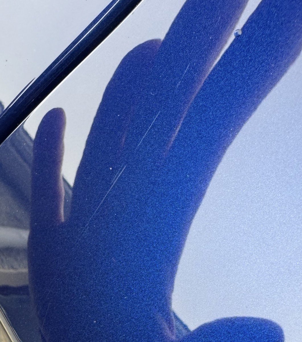 roleary780's tweet photo. @elonmusk Further to the delays with my M3 and having paid for upgraded paint, I reported paint/glass damage on the day of collection. I’m only being offered a repair to a brand new car, if that’s the acceptable level of QC from Tesla I’d suggest  people are better off buying a used car. https://t.co/ShI3DnMyVO