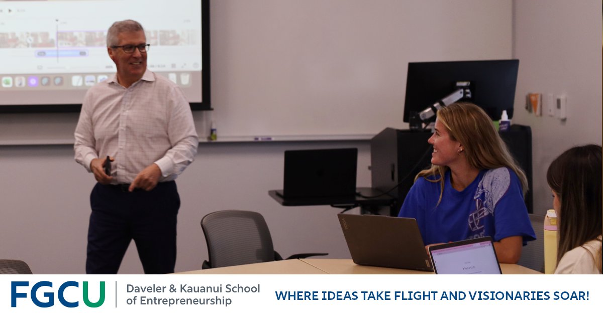 FGCU’s Digital Entrepreneurship class is led by industry expert Mark Bole, from concept to creation, every design is a story of ingenuity, collaboration, and the entrepreneurial spirit that defines FGCU Daveler &amp; Kauanui School of Entrepreneurship.

#FGCU #Entrepreneurship