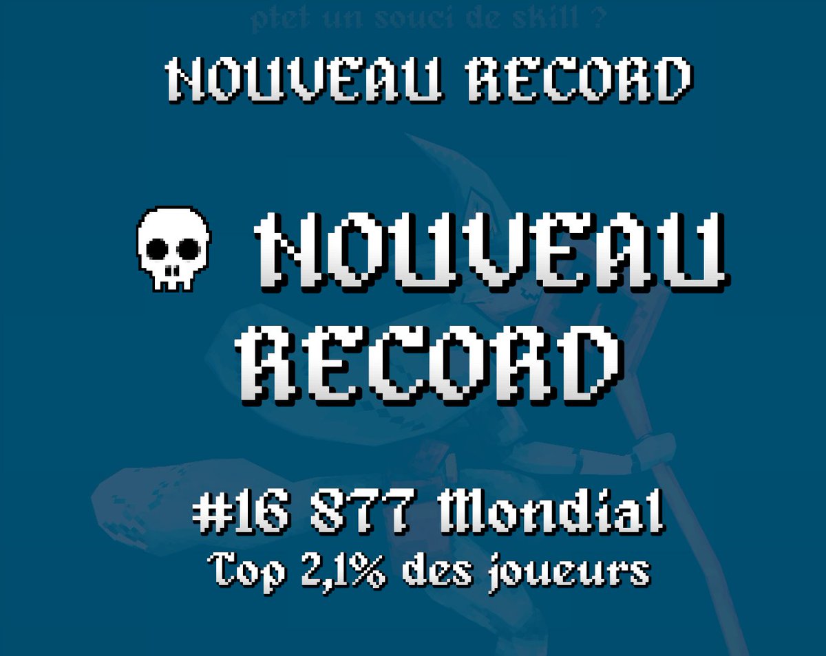 Eh Top 2,1% ! En vrai pas si mal avec le temps que j'ai !

#megabonk