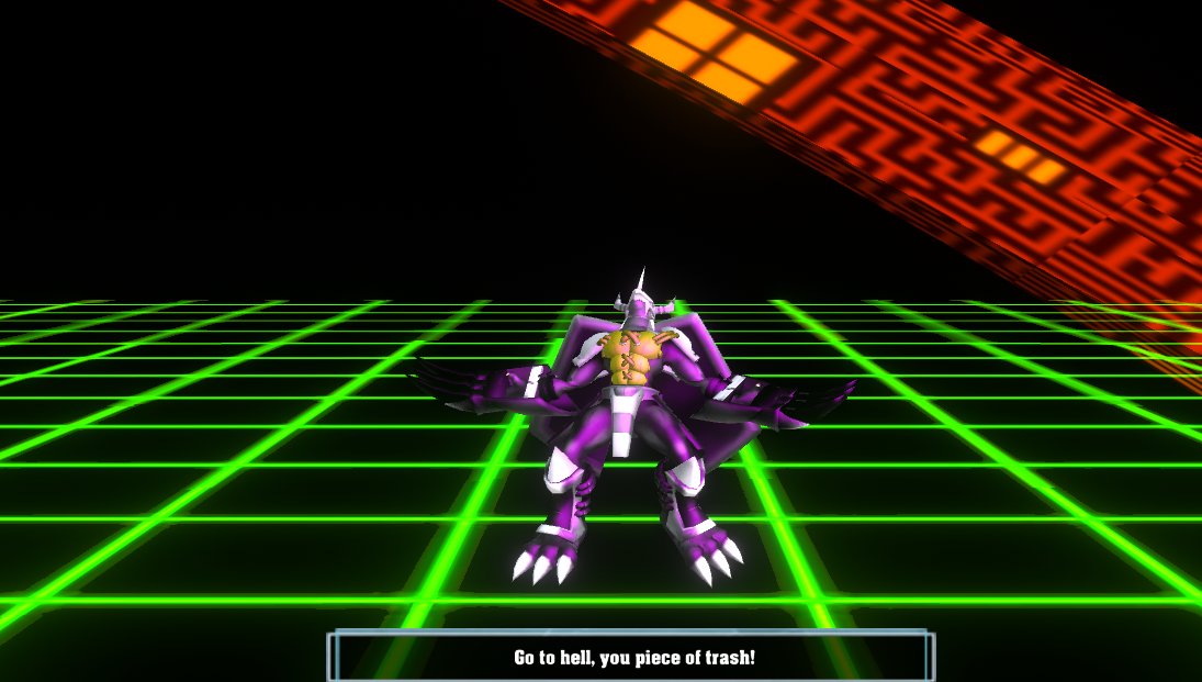 DRA_Remake's tweet image. Chaoswargreymon is a variant of BlackWargreymon that is amped up in the firepower department, using homing missiles as well as larger fire pillars. He is unlocked after using a password found in the game.

#digimonworld2 #projectdigimon