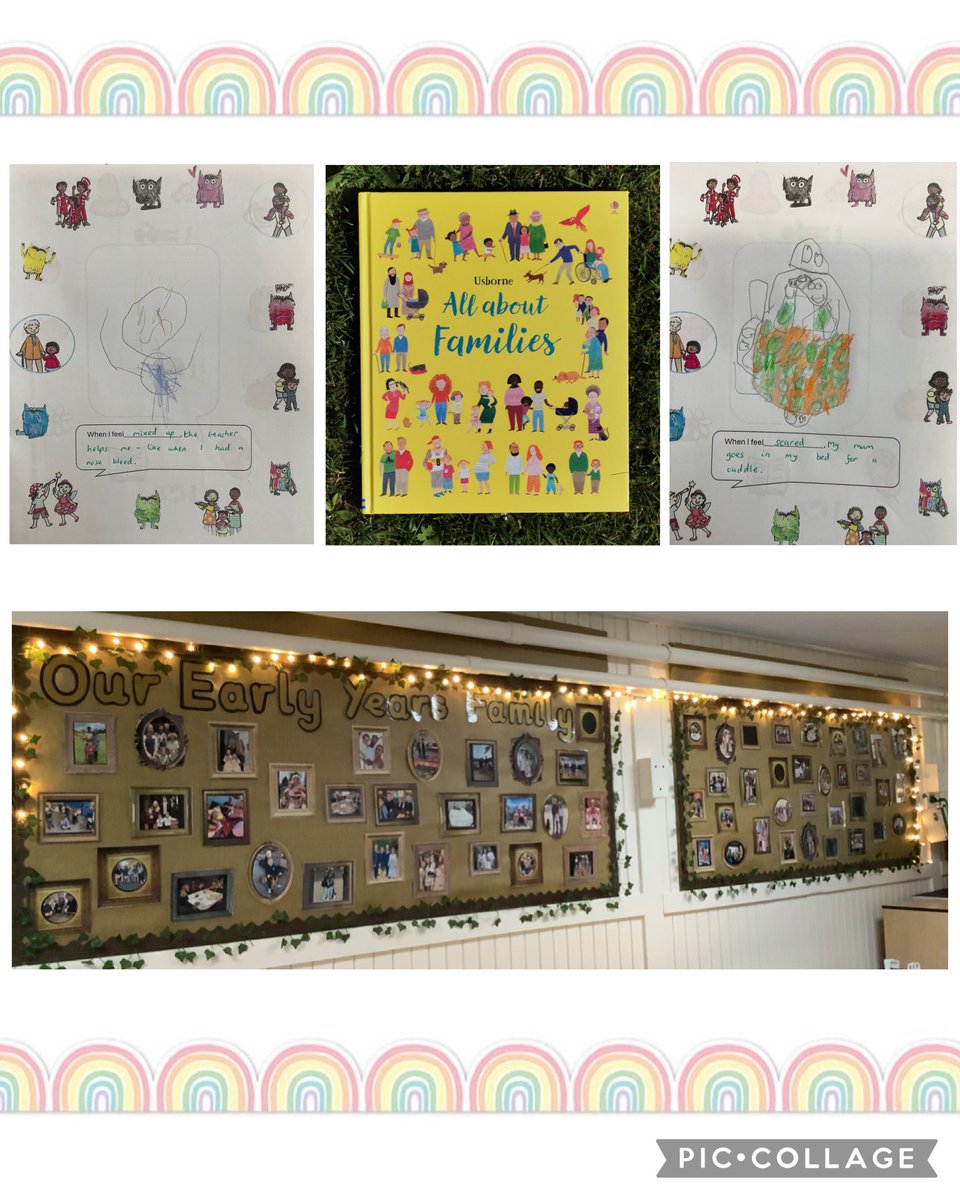 This week we read The Colour Monster and All About Families. We talked about how our families are all different and special; and how we have lots of people to help when we are feeling different emotions. We celebrated our wonderful Early Years family too 🤎