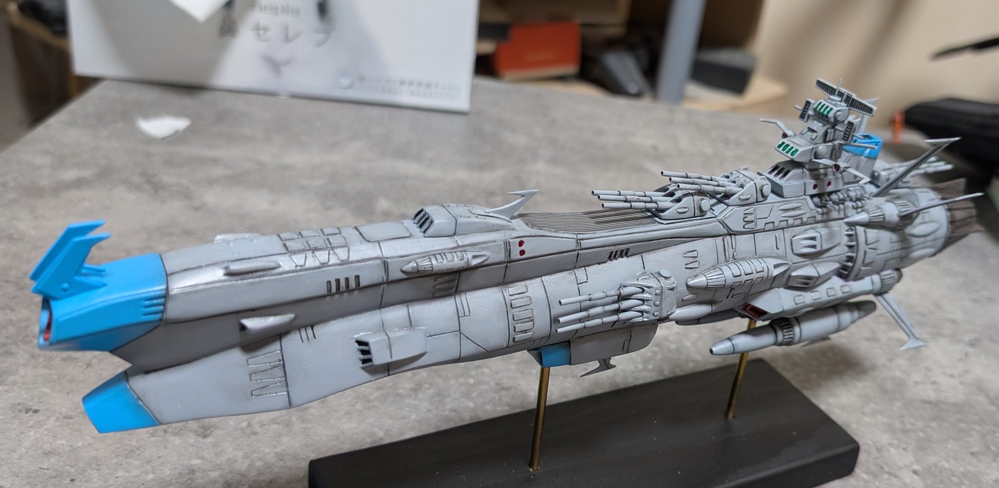 岡山のプラ板　宇宙戦艦ヤマトⅢ　メカコレ　護衛戦艦　プリンス・オブ・ウェールズ 岡山のプラ板 宇宙戦艦ヤマトⅢ メカコレ 護衛戦艦 プリンス・オブ