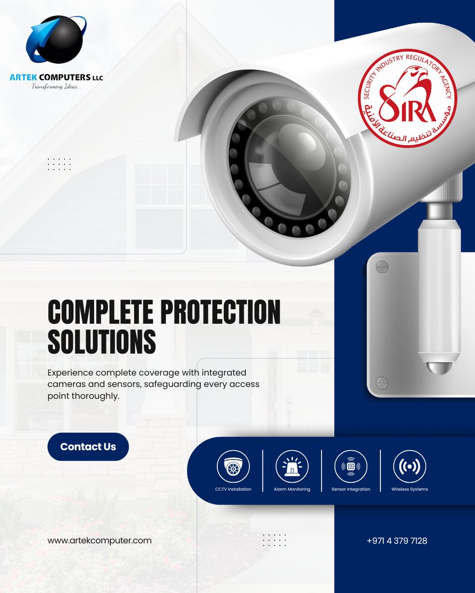 Artekcomputers's tweet photo. Protect what matters most with complete security solutions – CCTV, alarms, and wireless systems you can trust.
#SecuritySolutions #CCTVInstallation #AlarmMonitoring #SafetyFirst #IntegratedSecurity #SurveillanceSystems #SecureWithArtek https://t.co/hlbXJTdtEu