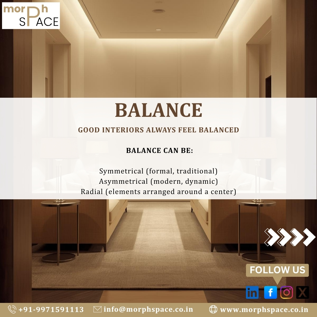 morphspace_'s tweet image. Every well-designed space follows a few timeless principles.
#InteriorDesignTips #MorphSpace #DesignBasics #HomeInteriors #DelhiInteriors #MorphSpaceInteriors