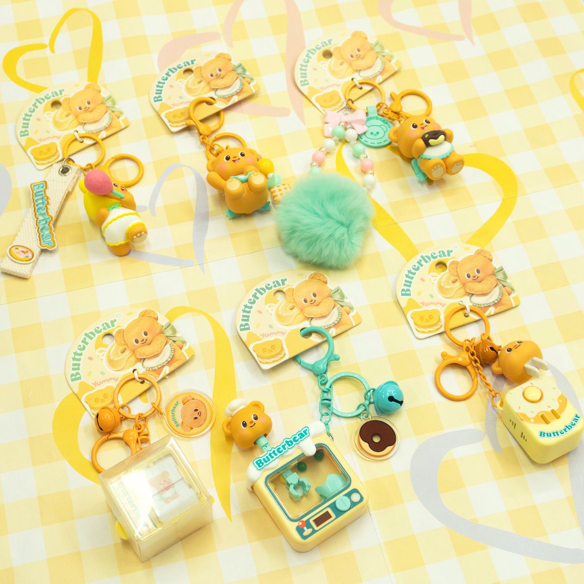 新作Butterbear バターベア キーホルダー 誕生日　2点セット 新作Butterbear バターベア キーホルダー 誕生日 2点セット 新作